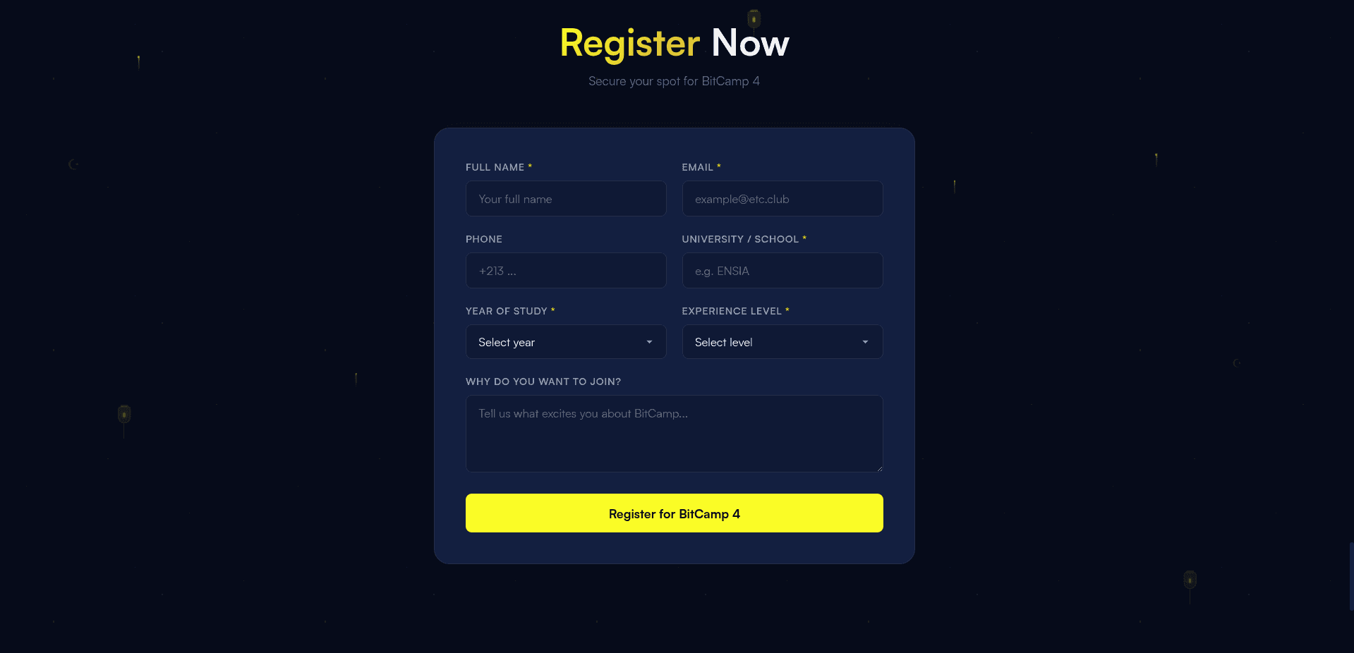 Registration Form