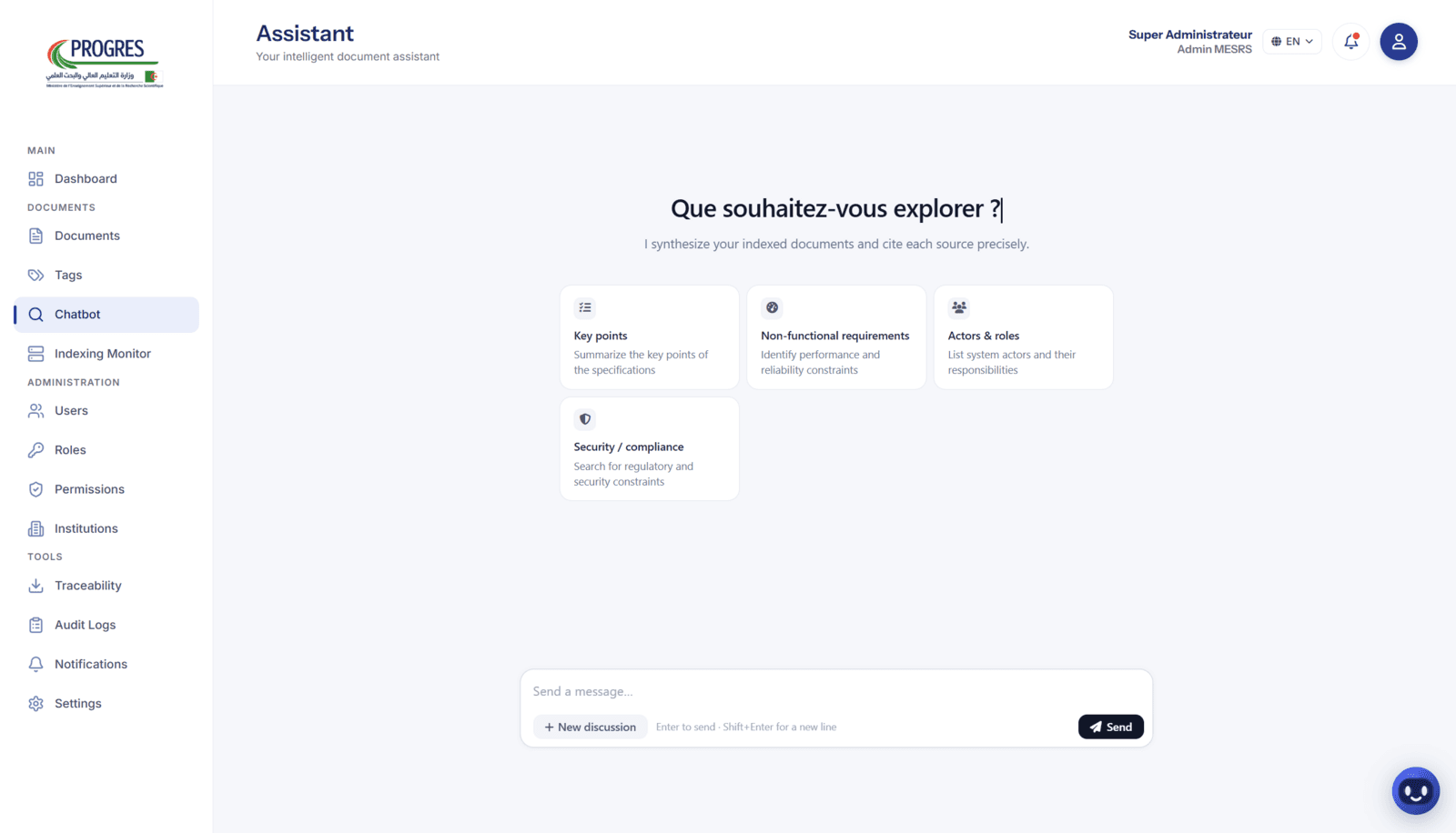 Audit logs with full traceability of every action