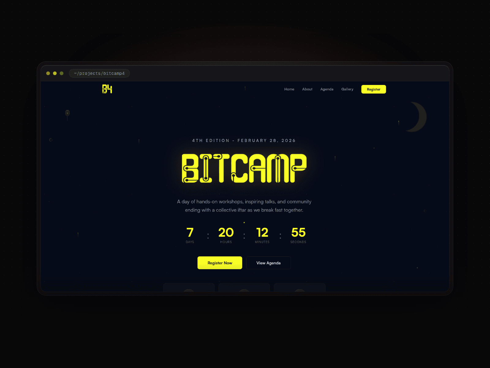 BitCamp 4 - Event Website project thumbnail