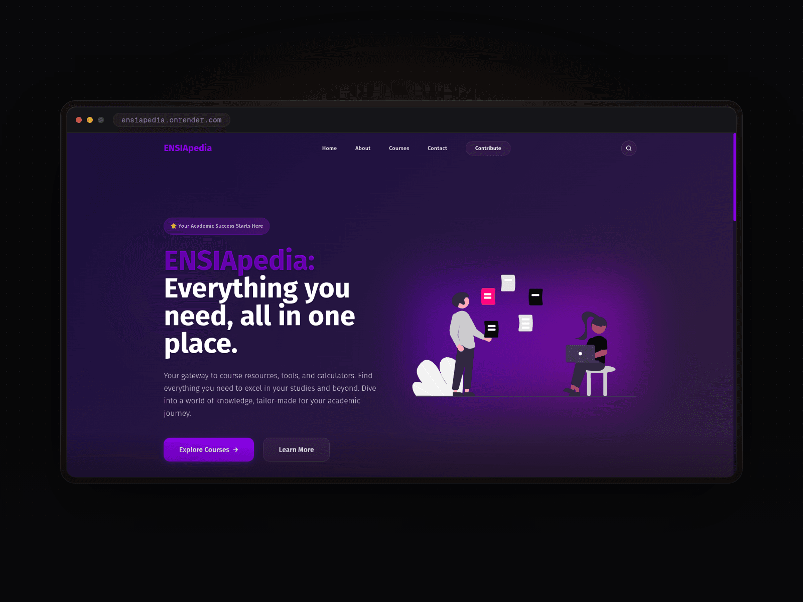 ENSIApedia, Web Application project thumbnail