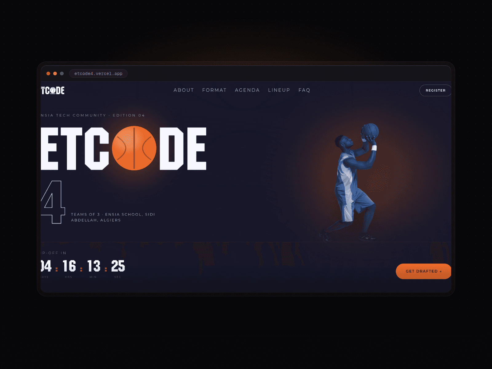 ETCODE 4, Event Platform project thumbnail