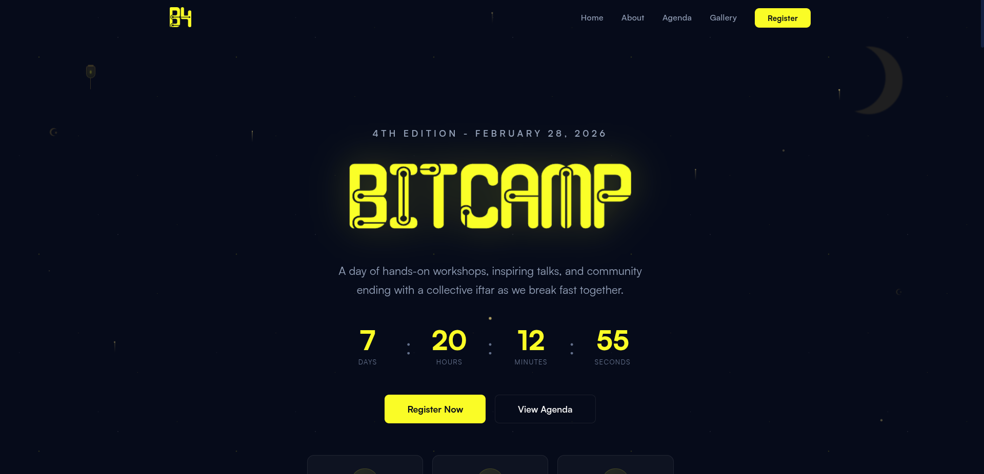 BitCamp 4, Event Website project thumbnail