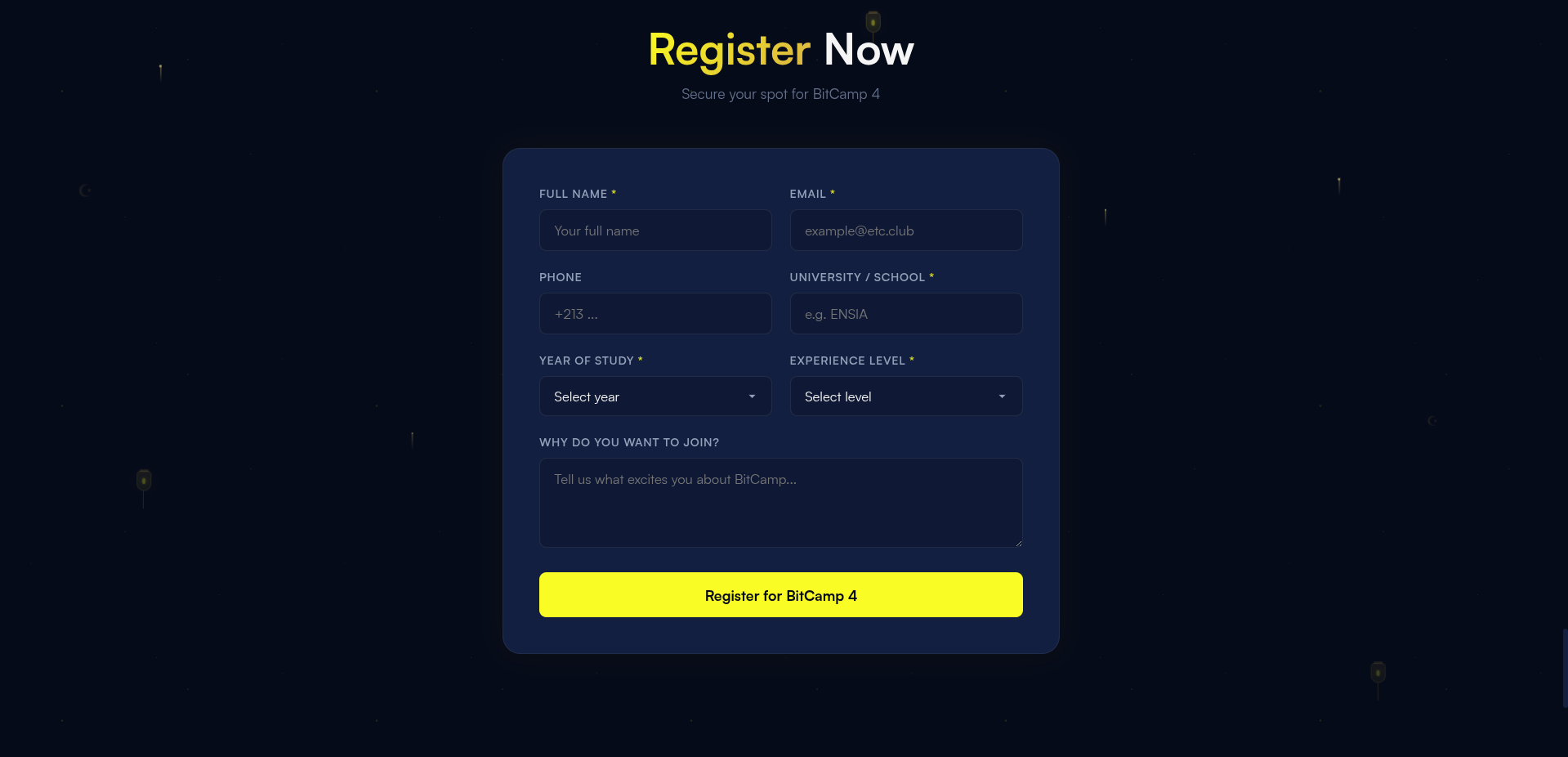 Registration Form