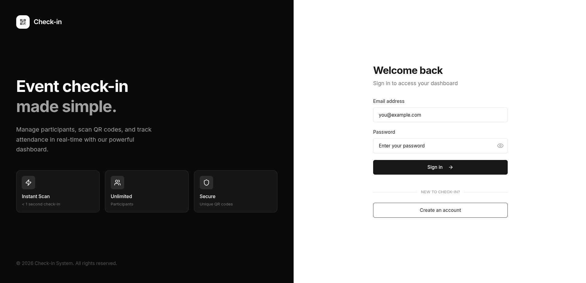 ETC Check-in, Web Application project thumbnail