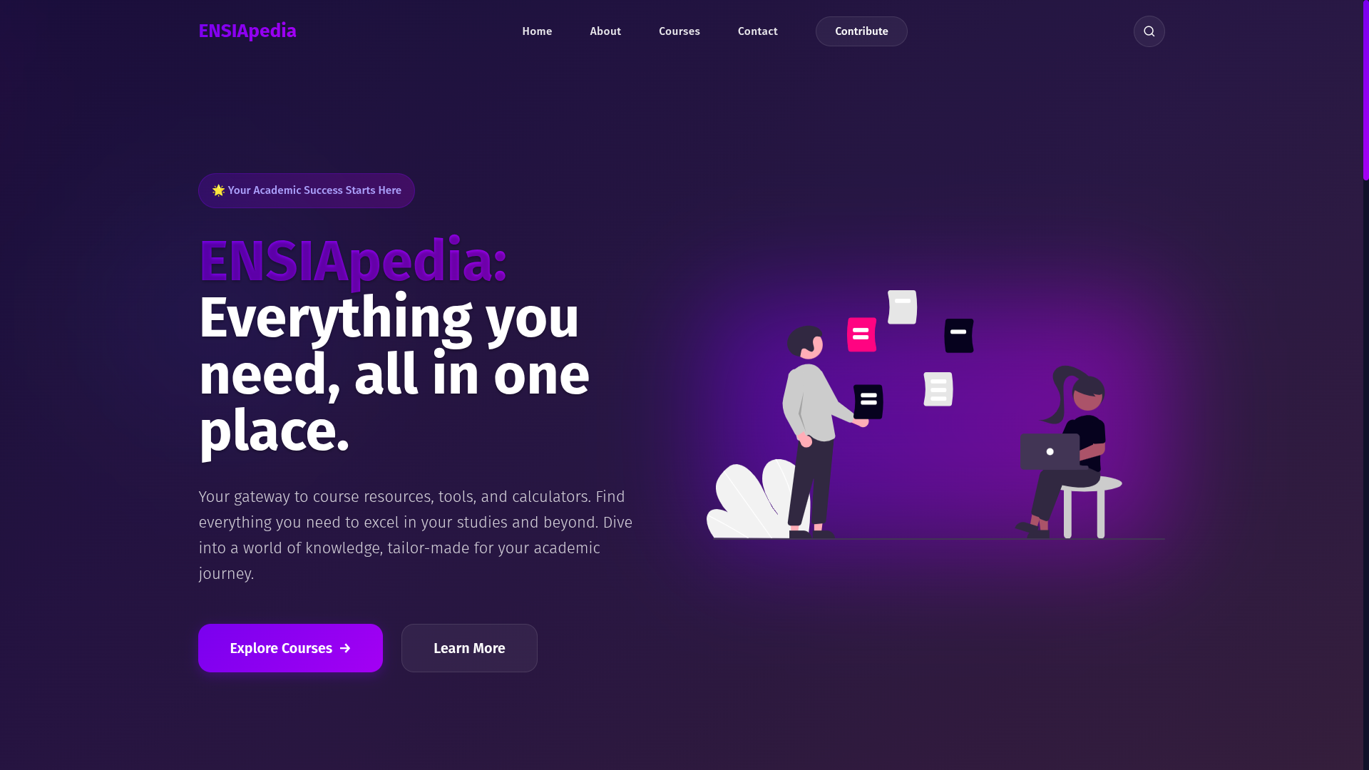ENSIApedia, Web Application project thumbnail