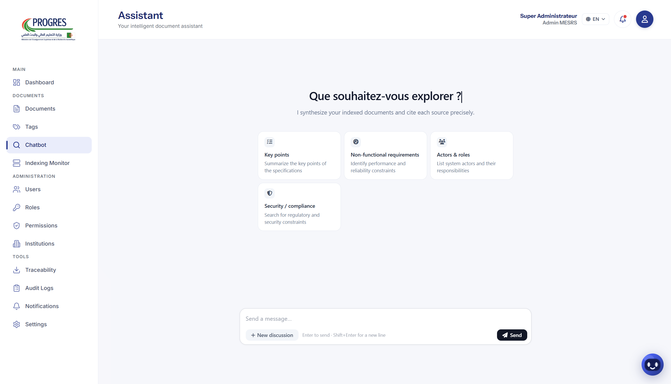 Audit logs with full traceability of every action
