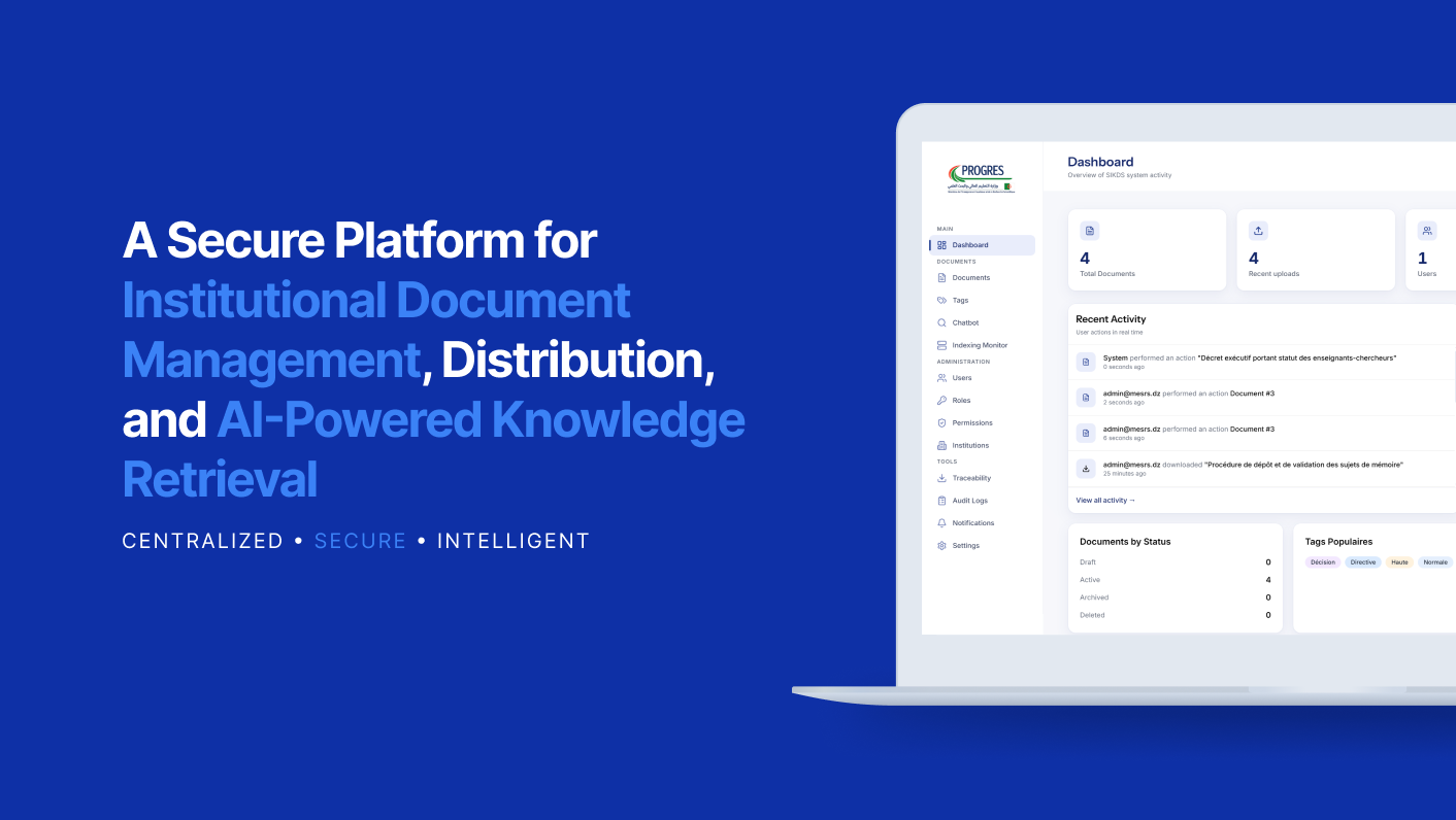 SIKDS: Secure Institutional Knowledge & Distribution System - AI Document Platform cover image